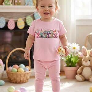 Girl's Happy Easter Tee Shirt